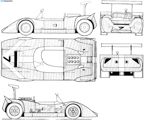 1968 Lola T160 Can Am OW blueprint