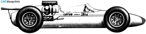 1963 Lotus 29 Indy 500 OW blueprint