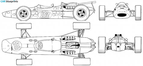 1965 Lotus 38 Coupe blueprint