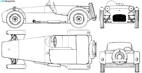 1962 Lotus 7 S2 Roadster blueprint