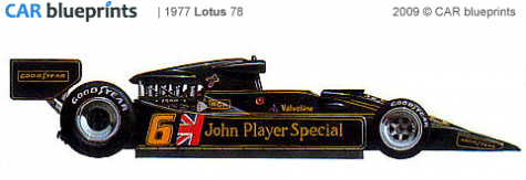 1977 Lotus 78 F1 OW blueprint