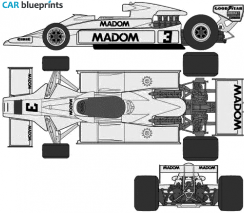 1977 Lotus 78 F1 OW blueprint