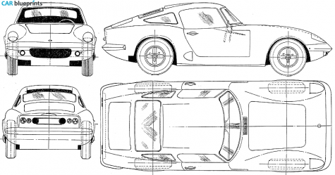 1965 Lotus Elan Hardtop Coupe blueprint