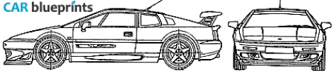 1999 Lotus Esprit 350 Coupe blueprint