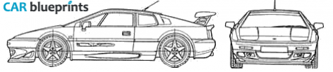 1999 Lotus Esprit  Sport 350 Coupe blueprint