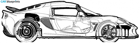 2006 Lotus Exige Coupe blueprint