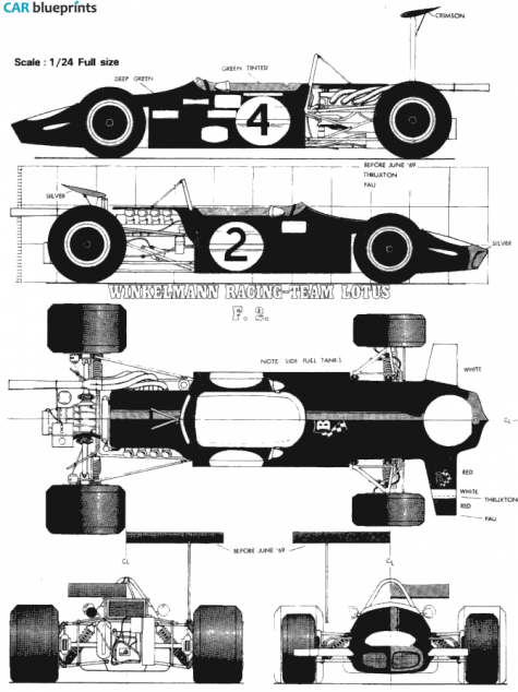 Lotus F2 Coupe blueprint