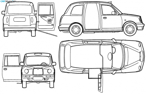 1984 LTI London Taxi Wagon blueprint