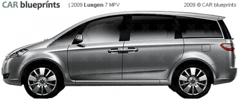 2009 Luxgen 7 MPV Minivan blueprint