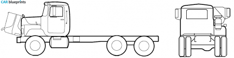 2005 Mack DM600S Truck blueprint