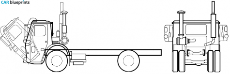 2005 Mack LE612 Truck blueprint