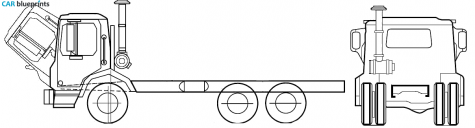 2005 Mack MR600S Truck blueprint