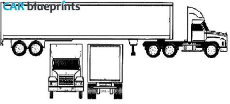 Mack  Truck blueprint