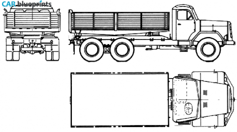 1975 Magirus-Deutz 200D-22AK 6x6 Truck blueprint