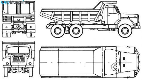 1962 Magirus-Deutz 200D-26AK Truck blueprint