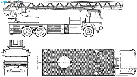 1979 Magirus-Deutz DL50 Fire Truck blueprint