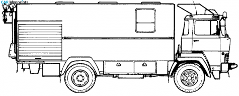 1970 Magirus-Deutz Fire Truck blueprint