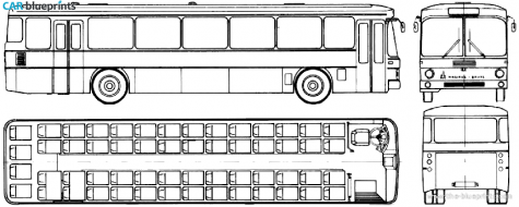 1977 Magirus-Deutz MC117 Bus blueprint