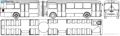 1977 Magirus-Deutz MD260 SH-170 Bus blueprint