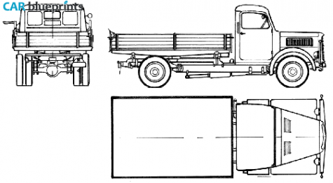 1949 Magirus-Deutz S3500 Truck blueprint