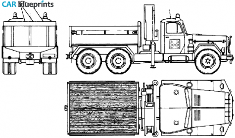 1959 Magirus-Deutz Uranus Crane Truck blueprint