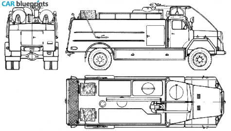 1965 Magirus-Deutz ZB6-24 Fire Truck blueprint