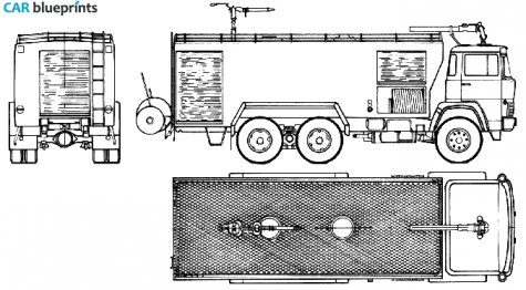 1977 Magirus-Deutz ZLF40-120-1 Fire Truck blueprint