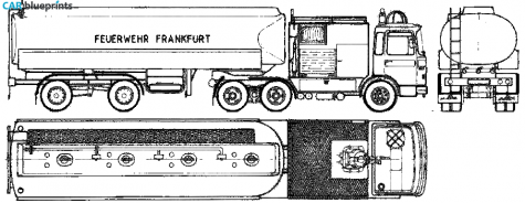 1974 MAN 19.304 Fire Truck blueprint