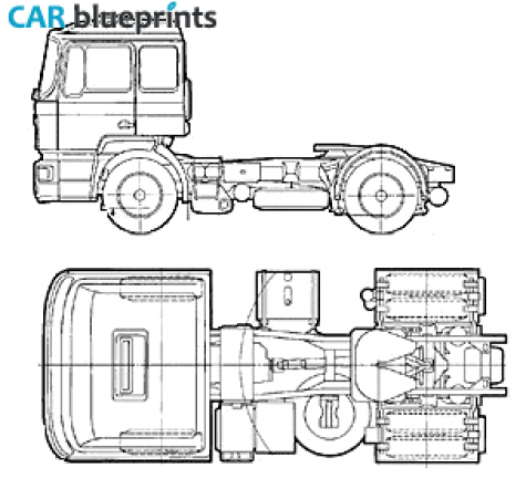 2006 MAN 19.373 FRTG 4x2 Truck blueprint