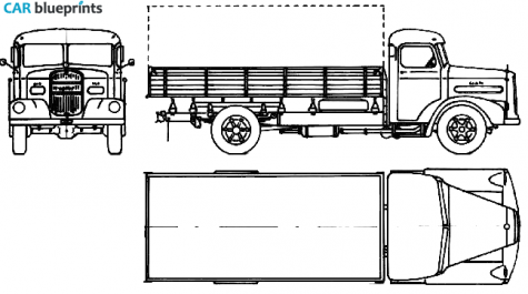 1958 MAN 750 TL1 Truck blueprint