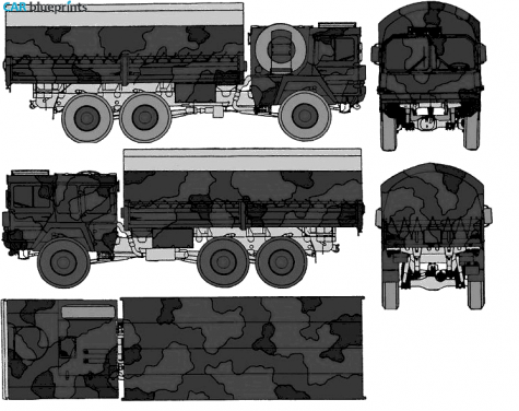 MAN 7t Nil Truck blueprint