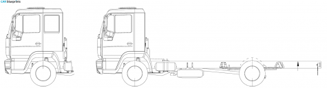 1994 MAN LE 4x2 12 ton Truck blueprint