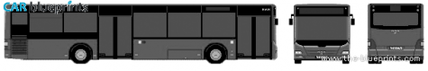 2005 MAN Lions City Bus blueprint