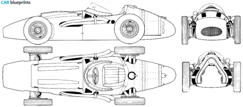 1957 Maserati GP OW blueprint