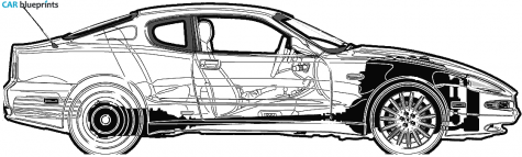 2002 Maserati GT 4200 Coupe blueprint