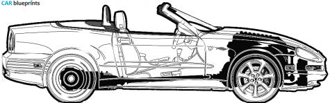 2003 Maserati GT 4200 Cabriolet blueprint