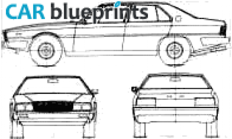 1980 Maserati Quattriporte S2 Sedan blueprint