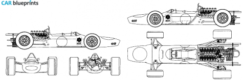 1970 Matra MS11 Coupe blueprint