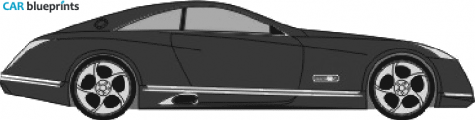 2005 Maybach Exelero Concept Coupe blueprint