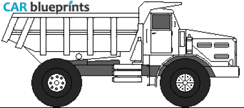 1950 MAZ 525 Truck blueprint