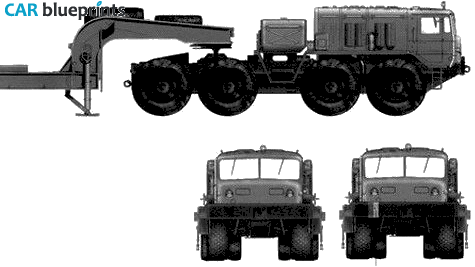 1960 MAZ 537G Truck blueprint