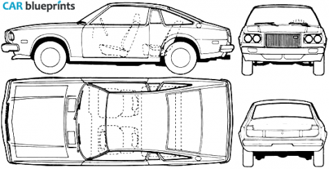 1976 Mazda 121 Cosmo Hatchback blueprint