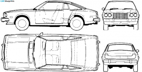 1976 Mazda 121 Cosmo Hatchback blueprint