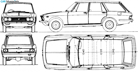 1966 Mazda 1500 Luce Estate Deluxe Wagon blueprint