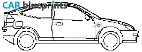 1995 Mazda 323F/Familia Hatchback blueprint