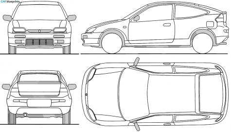 1996 Mazda 323F Lantis Hatchback blueprint