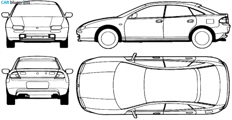 1996 Mazda 323F Lantis Hatchback blueprint