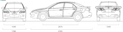 2007 Mazda 6 MPS Sedan blueprint