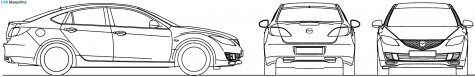2008 Mazda 6 SII Hatchback blueprint