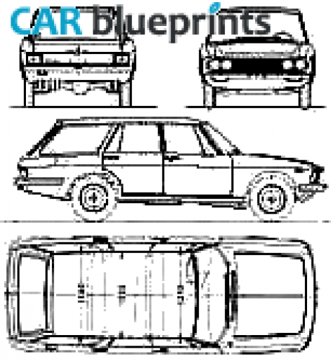 1973 Mazda 929 Luce 1800 Estate Wagon blueprint